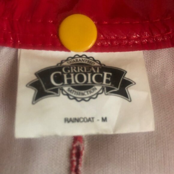 Pet Dog Apparel Rain Coat Slicker Jacket Red Size Medium - Picture 7 of 9
